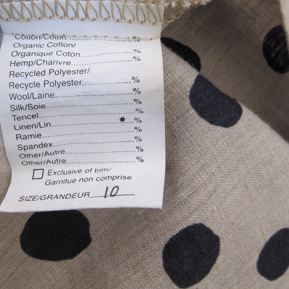 Allison Wonderland Pure Linen Jumper Dress Sun Dress Made in Canada - Picture 6 of 6
